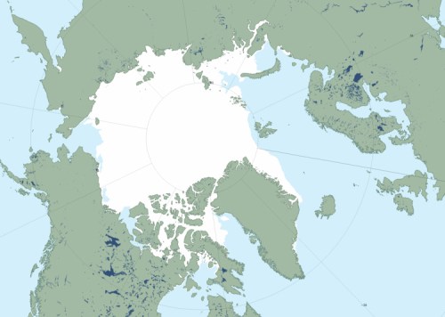 Figure 1. Oct 30 2013 Maisie sea ice extent, 9.1 mkm2. This does not take thickness or concentration into account.