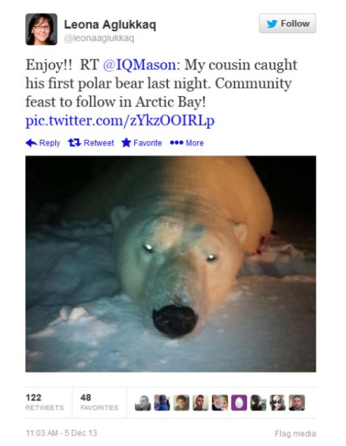 Aglukkaq tweet_Dec 5 2013