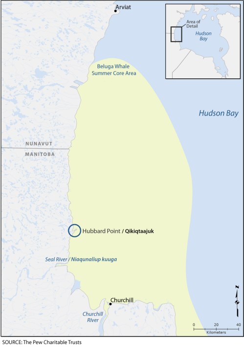 Hubbard Point Location Map with summer core area v1