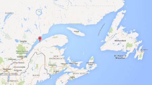 Rimouski_St Lawrence polar bear location Feb 2015