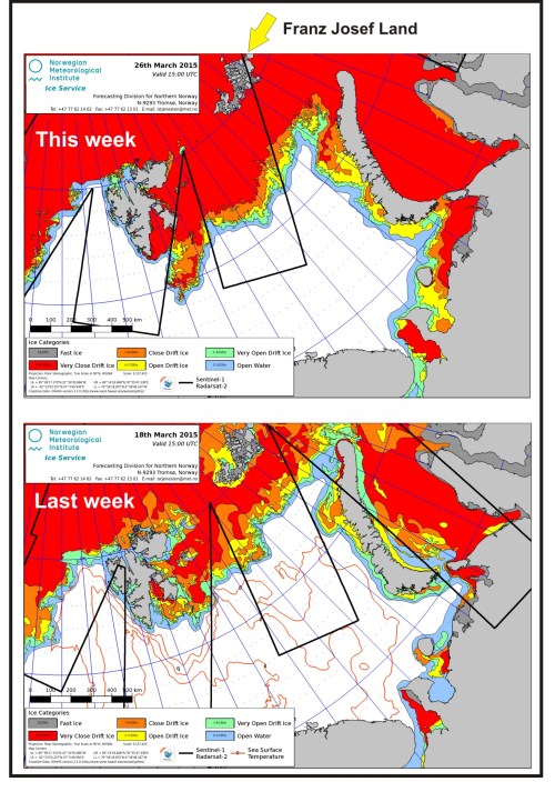 Barents Sea ice coverage March 18 vs 26_2015_PolarBearScience
