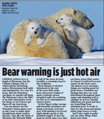 From the Mail on Sunday, Peter Hitchens comment (March 1 2015).