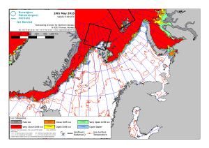 Barents Sea ice plus East Greenland 2015 May 19_NIS