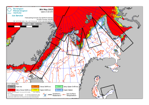 Barents Sea ice plus East Greenland 2015 May 8_NIS