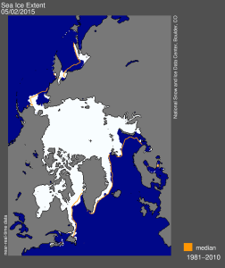Figure 4. NSIDC map for 2 May 2015.