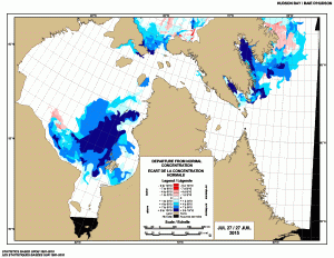 Eastern Arctic departure from normal_2015 July 27_CIS