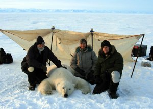Whiteman and colleagues on the ice, 2008.