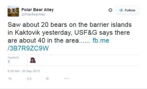 Kaktovik sightings Sept 29 2015 Eliasson