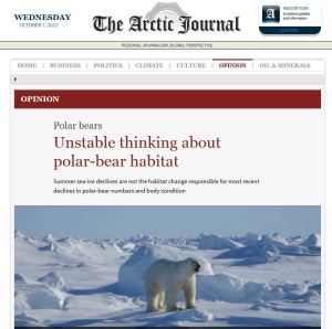 Unstable thinking about polar bear habitat_Oct 7 2015 title page