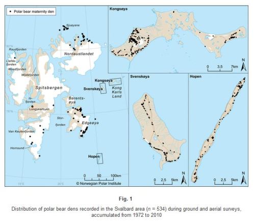 Andersen et al 2012 w Derocher_Svalbard dens_fig 1