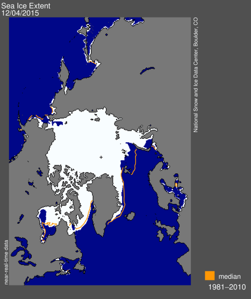 Sea ice extent 2015 Dec 4 NSIDC