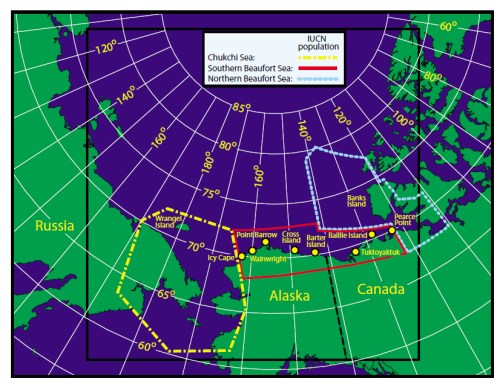 Amstrup et al 2005_Fig 1 map of CS_SB_NB boundaries