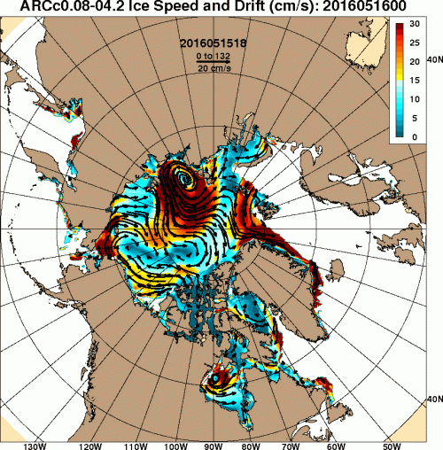 Ice speed drift 2016 NRL May 16
