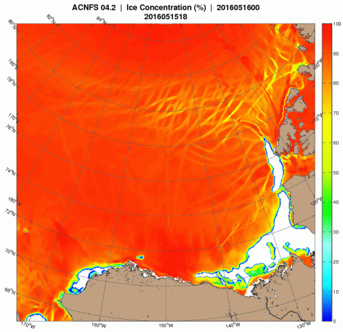Beaufort sea ice concentration_2016 May 16 NRL