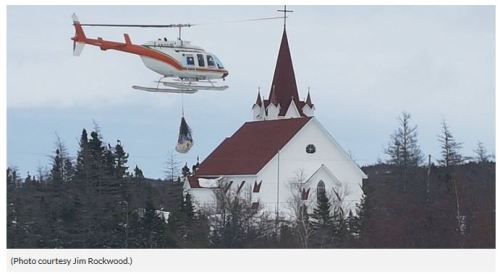 St brendan's bear airlifted out 5 April 2017 VOCM 5 PM