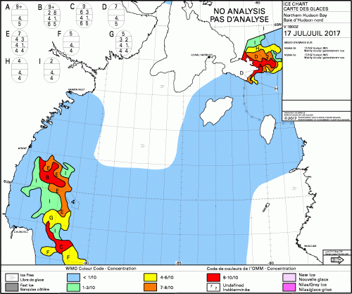 Hudson Bay North daily ice concentration 2017_July 17