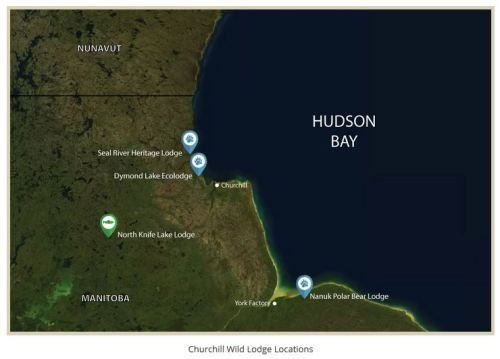 Seal River Lodge location 2017