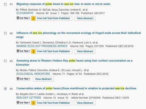 Pilfold 2017 vs Regehr 2016 Web of Science marked