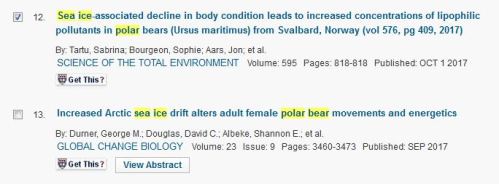 Tartu and Durner papers in 2017_Web of Science entries