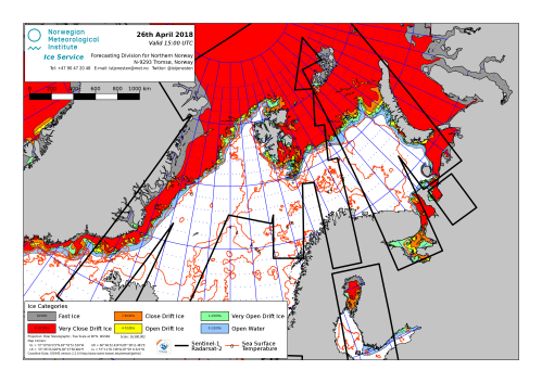 Barents Sea ice extent 2018 April 26_NIS