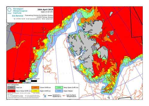 Svalbard ice extent 2018 April 26_NIS