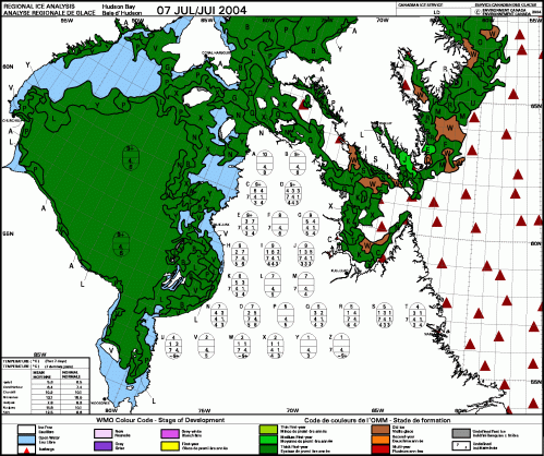 Hudson Bay weekly stage of development 2004_July 7