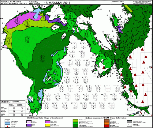 Hudson Bay weekly stage of development 2011_May 16