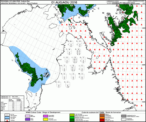 Hudson Bay weekly stage of development 2016_Aug 1
