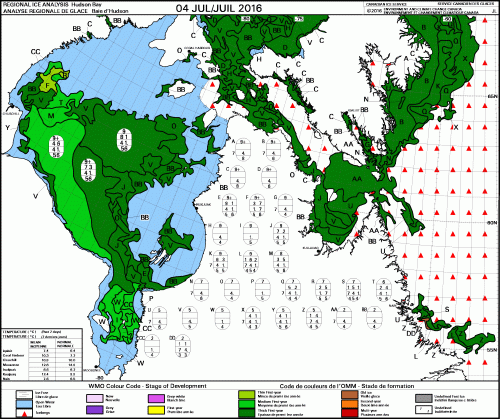 Hudson Bay weekly stage of development 2016_July 4