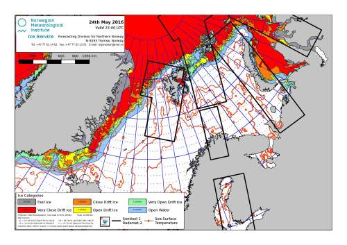 Barents Sea ice 2016 May 24 NIS archive