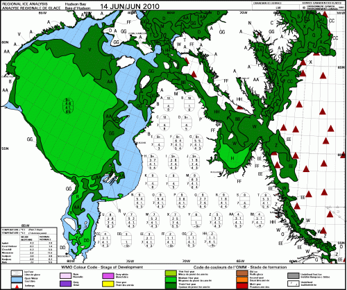 Hudson Bay weekly stage of development 2010_June 14