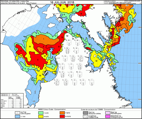 Hudson Bay weekly concentration 2018 July 16