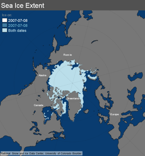 ice_extent_map 8 July 2007 NSIDC