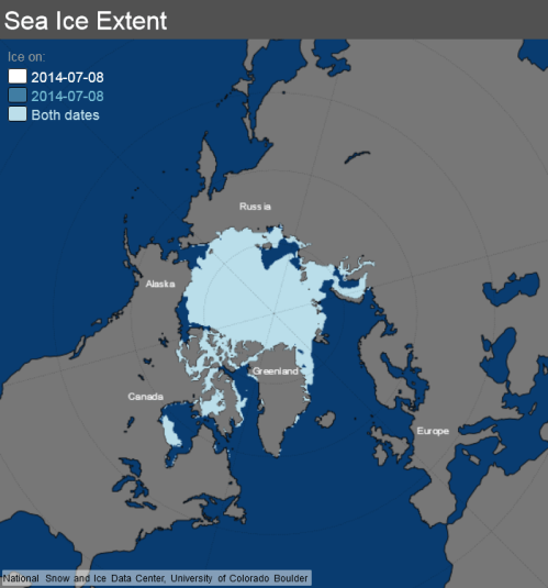 ice_extent_map 8 July 2014 NSIDC