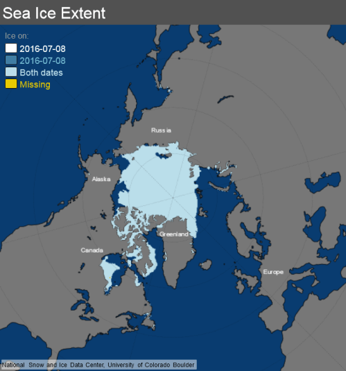 ice_extent_map 8 July 2016 NSIDC