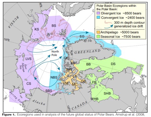 Amstrup et al 2011 fig 1 ecoregions