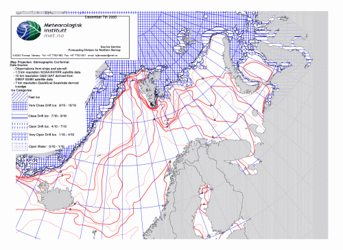 Barents Sea ice 2005 Dec 7_NIS archive
