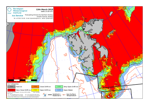 Svalbard ice extent 2019 March 12_NIS