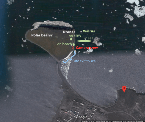 Kozhevnikova Cape with Ryrkaypiy aerial marked_Montford 15 April 2019 story