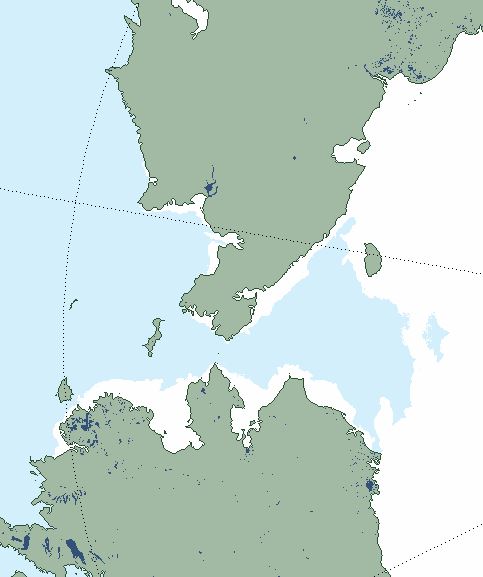 Sea ice 2019 Dec 4 MASIE Chukchi Sea close up
