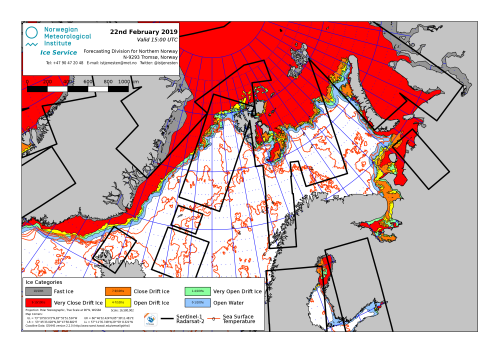 Barents Sea ice extent 2019 Feb 22_NIS