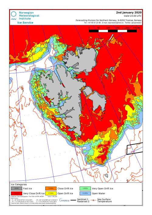 Svalbard ice extent 2020 Jan 2_NIS