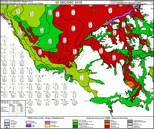 Western Arctic weekly stage of development 2019 Dec 30